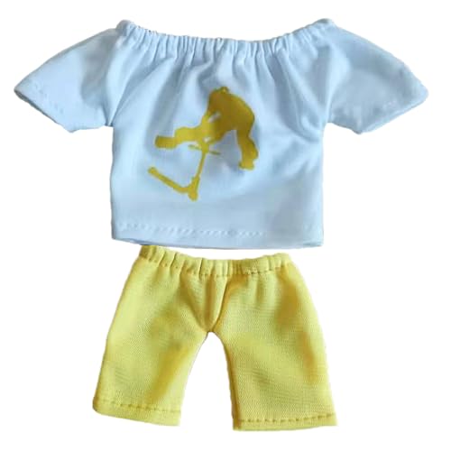 Generisch Interaktiver Set für Finger: Minicamiseta und Shorts, Set von Fingerplatten | Ideal für Skateboards, Finger, Partyerinnerungen und Feinmotorik für Kinder Generisch Interaktiver Set für Finger: Minicamiseta und Shorts, Set von Fingerplatten | Ideal für Skateboards, Finger, Partyerinnerungen und Feinmotorik für Kinder von Generisch