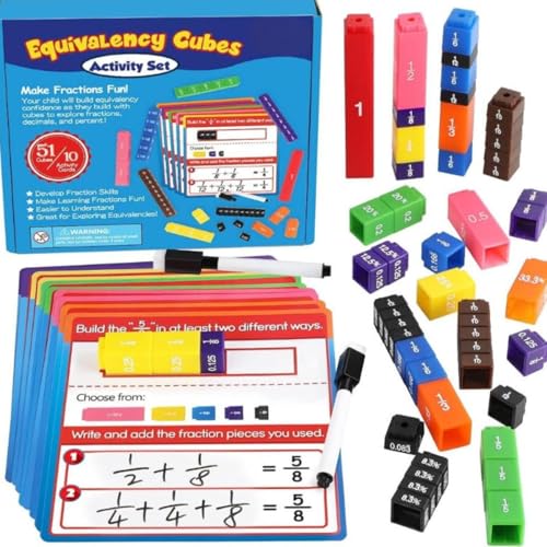 Generisch Interlocking Fraction Cubes Activity Set, Mathematik Manipulative der Grundschule, für das Klassen Zimmer von Generisch