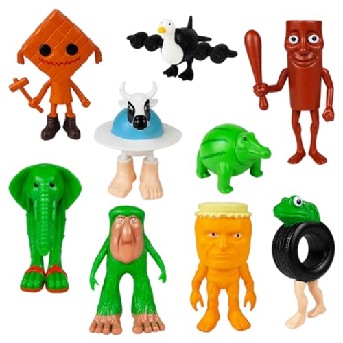 Generisch Italian Brainrot Meme Shark Figuren, Tung Tung Tung Sahur Figur, Tralalero Tralala Kuscheltier, Italian Brainrot Figuren für Kinder & Erwachsene (N) von Generisch