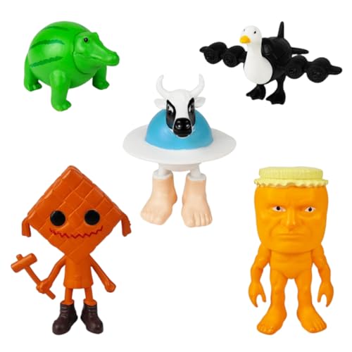 Generisch Italian Brainrot Meme Shark Figuren, Tung Tung Tung Sahur Figur, Tralalero Tralala Kuscheltier, Italian Brainrot Figuren für Kinder & Erwachsene (P) von Generisch