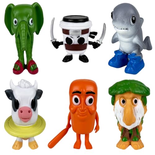 Generisch Italian Brainrot Meme Shark Figuren, Tung Tung Tung Sahur Figur, Tralalero Tralala Kuscheltier, Italian Brainrot Figuren für Kinder & Erwachsene (S-028) von Generisch