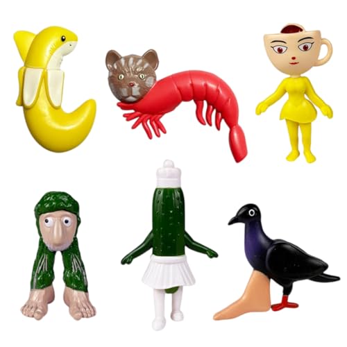 Generisch Italian Brainrot Meme Shark Figuren, Tung Tung Tung Sahur Figur, Tralalero Tralala Kuscheltier, Italian Brainrot Figuren für Kinder & Erwachsene (S-032) von Generisch