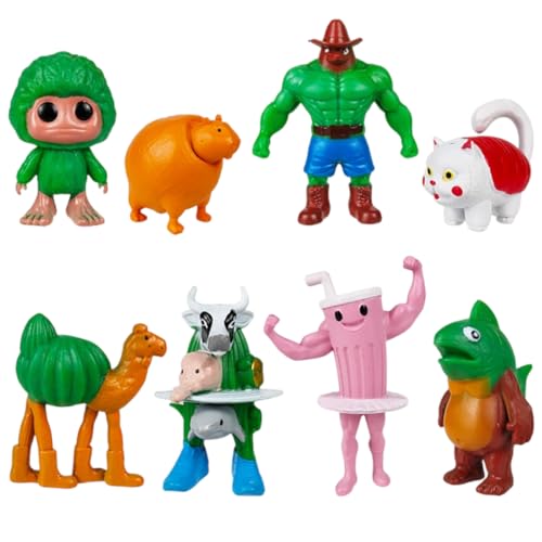 Generisch Italian Brainrot Meme Shark Figuren, Tung Tung Tung Sahur Figur, Tralalero Tralala Kuscheltier, Italian Brainrot Figuren für Kinder & Erwachsene (S-040) von Generisch