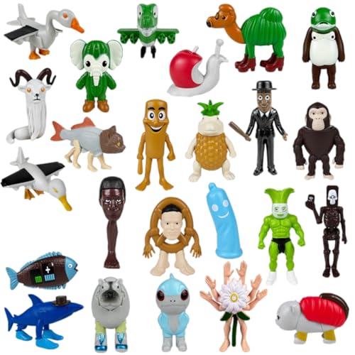 Generisch Italian Brainrot Meme Shark Figuren, Tung Tung Tung Sahur Figur, Tralalero Tralala Kuscheltier, Italian Brainrot Figuren für Kinder & Erwachsene (S-041) von Generisch