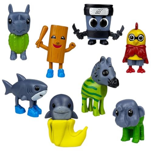 Generisch Italian Brainrot Meme Shark Figuren, Tung Tung Tung Sahur Figur, Tralalero Tralala Kuscheltier, Italian Brainrot Figuren für Kinder & Erwachsene (S-048) von Generisch