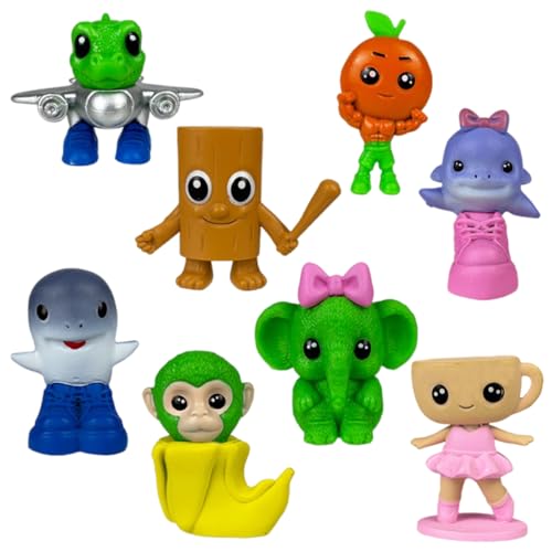 Generisch Italian Brainrot Meme Shark Figuren, Tung Tung Tung Sahur Figur, Tralalero Tralala Kuscheltier, Italian Brainrot Figuren für Kinder & Erwachsene (S-051) von Generisch