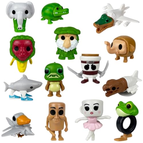 Generisch Italian Brainrot Meme Shark Figuren, Tung Tung Tung Sahur Figur, Tralalero Tralala Kuscheltier, Italian Brainrot Figuren für Kinder & Erwachsene (S-052) von Generisch