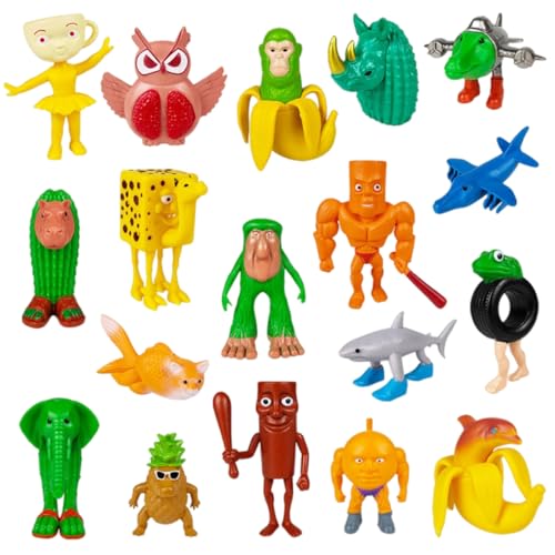 Generisch Italian Brainrot Meme Shark Figuren, Tung Tung Tung Sahur Figur, Tralalero Tralala Kuscheltier, Italian Brainrot Figuren für Kinder & Erwachsene (T) von Generisch