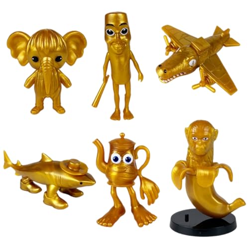 Generisch Italian Brainrot Meme Shark Figuren, Tung Tung Tung Sahur Figur, Tralalero Tralala Kuscheltier, Italian Brainrot Figuren für Kinder & Erwachsene (V) von Generisch