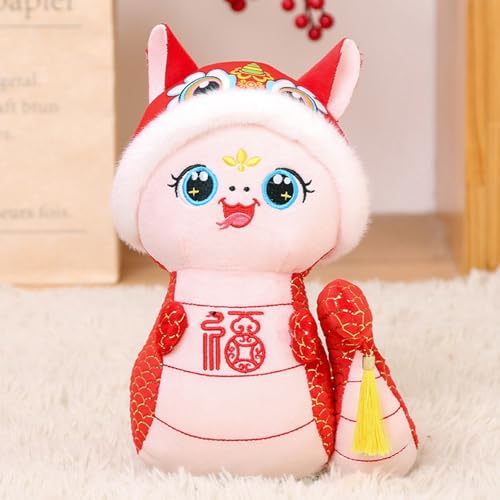 Generisch Jahr des Maskottchens Nafu Puppe Süßes Puppenspielzeug Handgemachte Puppe (White, 32x14x7cm) von Generisch