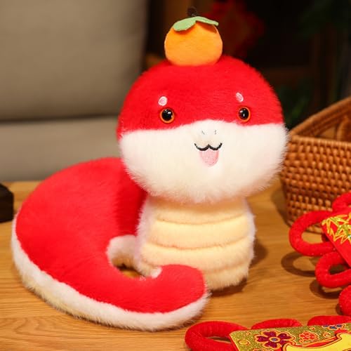 Generisch Jahr des Maskottchens Puppe Alle Wurfkissen Sternzeichen Puppe Kinder Neujahr Holzpuppe (A, 25cm) von Generisch