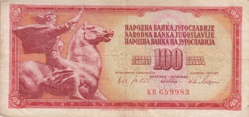 Generisch Jugoslawien Pick-Nr: 80a gebraucht (III) 1965 100 Dinara (Banknoten für Sammler) von Generisch