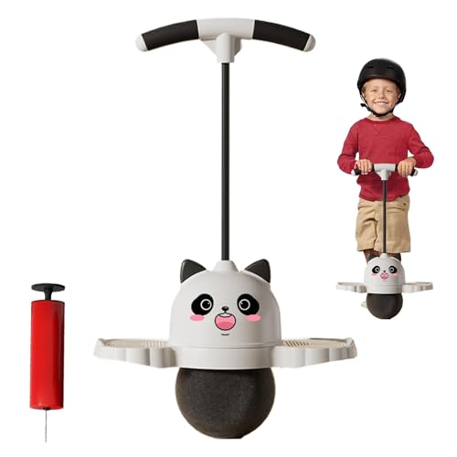 Generisch Jumping Ball Toy Kids, Panda Hopping Stick Ball with Handle, 80x38cm Adorable Balance Bouncing Toy Air Pump Included, Sports Ride Games for Indoor Outdoor Fun von Generisch