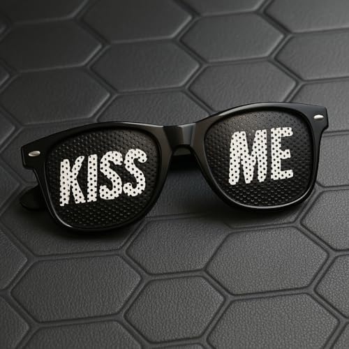 KISS ME Brille | Partybrille für Partys, Clubs, Malle und Karneval von Generisch
