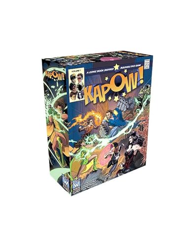 Generisch Kapow! Volume 1 – Superhero Dice Building Board Game | 2 Players | Ages 12+ | 30–60 Min | EN von Generisch