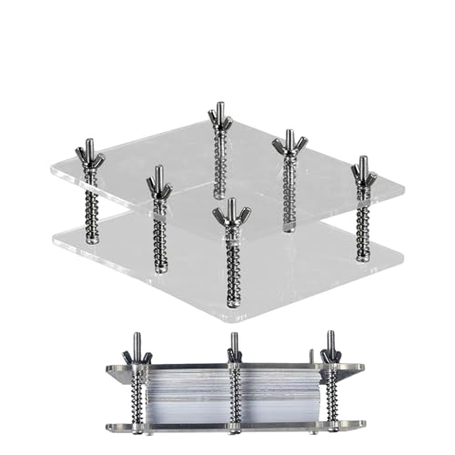 Generisch Kartenabflacher Press | Protektor Spielen klare Acrylreparaturwerkzeug tragbares Abflachungswerkzeug, korrigieren CAD -Container für Sammelkarten von Generisch