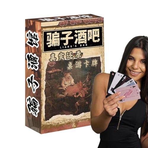 Generisch Kartenspiele - Multiplayer Casual Huchious Card Gamme | Physical Prop Card Game | Bar Liar Tavern | Strategie -Brettspiele für Cookouts und Versammlungen Generisch Kartenspiele - Multiplayer Casual Huchious Card Gamme | Physical Prop Card Game | Bar Liar Tavern | Strategie -Brettspiele für Cookouts und Versammlungen von Generisch