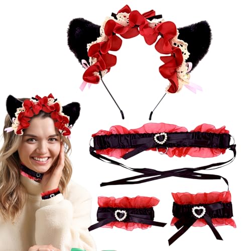Generisch Katzenohren Haarband für Mädchen, Katzenohren Stirnband,Katzenohren Haare mit Glocken | Festliches Cosplay-Haarband für Kleidungsstücke, Nachtclubs, Weihnachtsfeier Generisch Katzenohren Haarband für Mädchen, Katzenohren Stirnband,Katzenohren Haare mit Glocken | Festliches Cosplay-Haarband für Kleidungsstücke, Nachtclubs, Weihnachtsfeier von Generisch