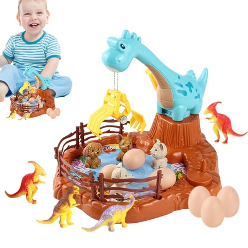 Generisch Kids Claw Machine, Klauenspielmaschine,Dinosaurier -Vending -Miniaturspielzeug - Desktop Interactive Game, Miniaturtiere Clip -Figuren für 3+ & Mädchen von Generisch