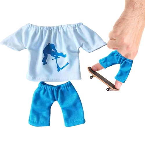 Generisch Kids Finger Clothes - Fingertip Pants T-Shirt Set, Skateboards Accessories Interactive Toys, Finger Boarding Scooter Game for Movement Party Favors,Kids Children Boys Girls Fun Generisch Kids Finger Clothes - Fingertip Pants T-Shirt Set, Skateboards Accessories Interactive Toys, Finger Boarding Scooter Game for Movement Party Favors,Kids Children Boys Girls Fun von Generisch