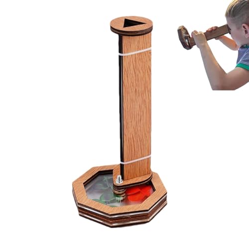 Generisch Kids Kaleidoscope Kit, Kaleidoscope Kit für Klassenzimmer,Pädagogische Holzkaleidoskop -Kit | Kinder handgefertigtes Handwerksset, Teenager-Unterhaltungsspielzeug für praktische Fähigkeiten von Generisch