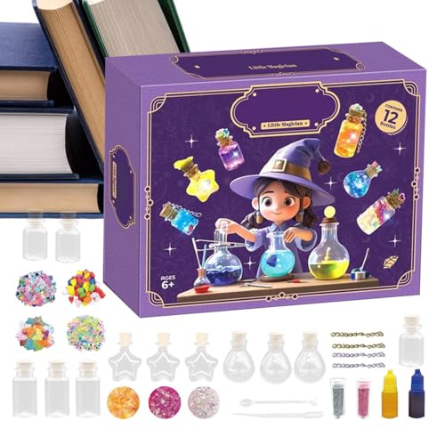 Generisch Kids Potion Kits, Magic Craft Set, 0.78in Witch Potion Bottles, Interactive Compact Activity, Educational Sensory Play for Halloween, Toddler, Boys, Girls, Classroom, Indoor Fun von Generisch