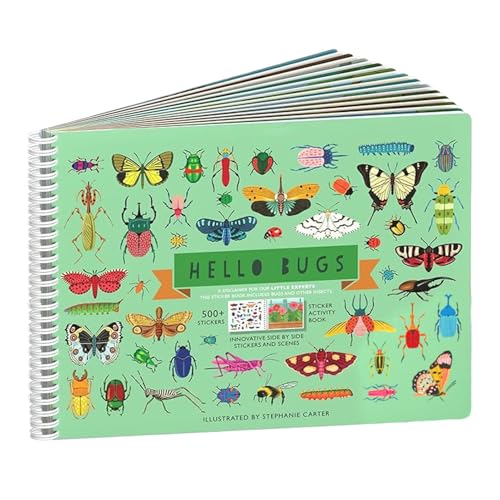 Generisch Kids Sticker Books, Stickers Book, 12.01x9.25x0.75 Inches Reusable Colorful Scenes and Coloring Pages, Learning Activity Booklet for Classroom, Traveling, Easter, Children Party von Generisch