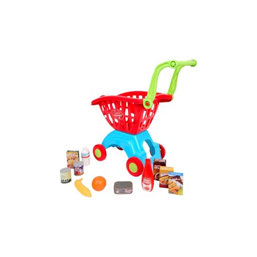 Generisch Kinder Einkaufswagen mit Spiellebensmitteln – Klappbarer Spielzeugwagen mit Zubehör | Ab 3 Jahren Generisch Kinder Einkaufswagen mit Spiellebensmitteln – Klappbarer Spielzeugwagen mit Zubehör | Ab 3 Jahren von Generisch