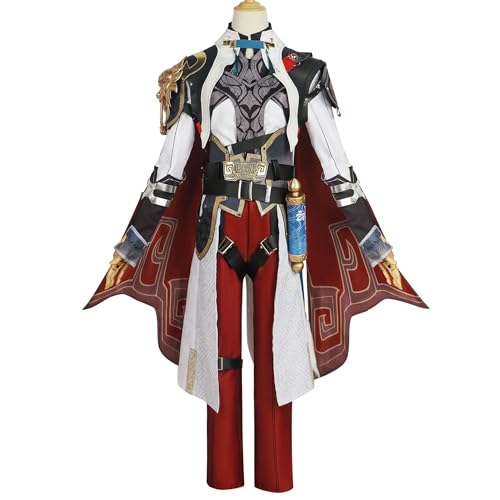 Generisch Kinder Jugendliche Spiel Honkai Star Rail Jing Yuan Cosplay Kostüm Männer Anzug Halloween Karneval Party Outfit (M) von Generisch