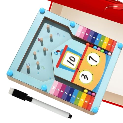Generisch Kinder Mathespiele | Interaktive Rechenspiele Mit Perlen Zählrahmen - Lernspielzeug Perlen Rechenhilfe Bis 10 Für Zuhause Kindergarten Vorschule Unterwegs Spielzeug von Generisch