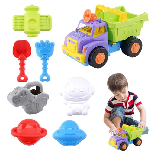 Generisch Kinder Sandspielzeug, Strandspielzeugset - Multiple Sand Castle Truck Set für Alter 1-8 | Cartoon Spielzeugfahrzeuge Outdoor Strandspielset für Mädchen Generisch Kinder Sandspielzeug, Strandspielzeugset - Multiple Sand Castle Truck Set für Alter 1-8 | Cartoon Spielzeugfahrzeuge Outdoor Strandspielset für Mädchen von Generisch