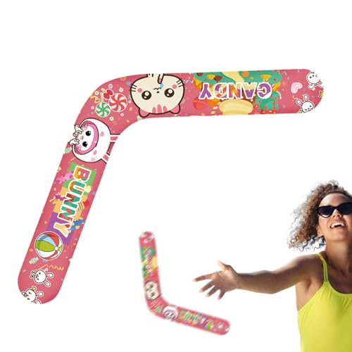 Generisch Kinderscheibe,Weiche Indoor Boomerangs - Fliegendes Spielzeug, Lustiges Wurfspiel für Garten und Sport von Generisch