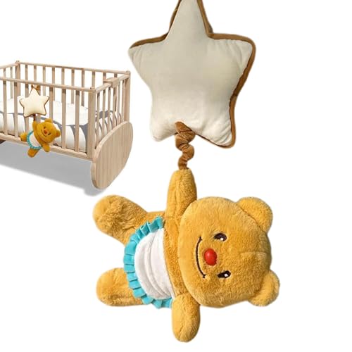 Generisch Kinderwagen Anhänger Bell, Kinderwagen Rasselspielzeug,Butterbär Plüsch Anhänger Bell mit Sternautosatrassel - Chime Sensory Toy Toy Soft Music Box für Krippe Generisch Kinderwagen Anhänger Bell, Kinderwagen Rasselspielzeug,Butterbär Plüsch Anhänger Bell mit Sternautosatrassel - Chime Sensory Toy Toy Soft Music Box für Krippe von Generisch