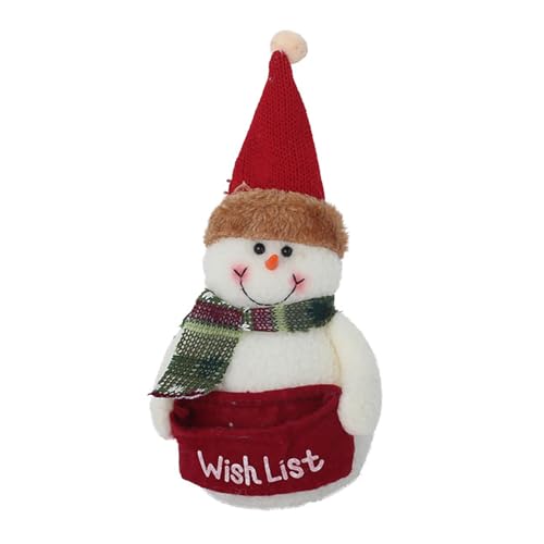 Generisch Kinderwagen Puppenwagen Weicher Schneemann als Weihnachtsschmuck und festliches Weihnachtsbasteln. Kinderwagen Puppenwagen (B, 20X12X6CM) von Generisch
