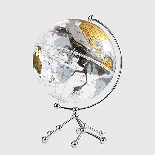 Generisch Klassischer 20 cm Globus mit integrierter Dinosaurierwelt - Dekorativer Erdglobus mit dreieckigem Metallständer r(B) von Generisch