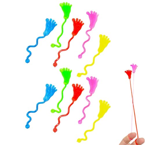 Generisch Klebrige Fußspielzeug Bulk - Kinder Kleben Spielzeug | sslime-ähnliche Grabber, einziehbare Füße Neuheit Vergnügungen für Kinder mit Mehreren Elementen, Favorpackungen, Crawler-Spiel von Generisch