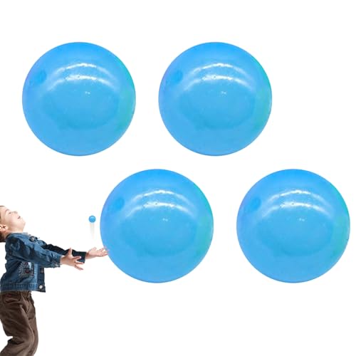 Generisch Klebriger Ball Für Kinder | Leuchtbälle Für Erwachsene Die Im Dunkeln Leuchten,Cooles Fidget Spiel Für Teens Klasse Kinderfreunde Mädchen Familie Party Deko von Generisch