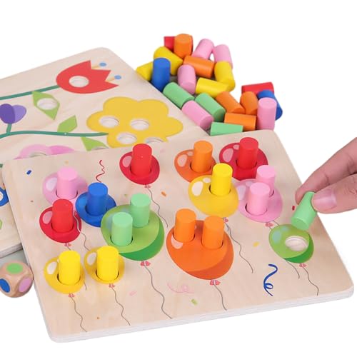 Generisch Kleinkind Sortierspielzeug - Spiel Zur Farberkennung Und Entwicklung,Holzspielzeug Für Feinmotorik Und Entwicklungsorientiertes Lernen Für Kinder Ab DREI Jahren Generisch Kleinkind Sortierspielzeug - Spiel Zur Farberkennung Und Entwicklung,Holzspielzeug Für Feinmotorik Und Entwicklungsorientiertes Lernen Für Kinder Ab DREI Jahren von Generisch
