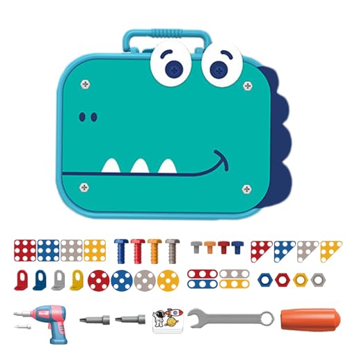 Generisch Kleinkind-Werkzeugkasten, Spielzeug-Werkzeugset - Werkzeugkastenspielzeug mit Bohrer - 211-teiliges Schraubenspielzeug für Kinder, Schraubenspiel, grundlegende Generisch Kleinkind-Werkzeugkasten, Spielzeug-Werkzeugset - Werkzeugkastenspielzeug mit Bohrer - 211-teiliges Schraubenspielzeug für Kinder, Schraubenspiel, grundlegende von Generisch