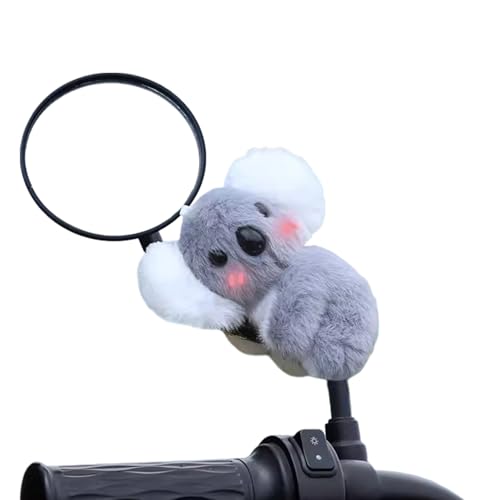 Generisch Koala-Rückspiegel-Anhänger,Koala-Stofftier | Weicher Koala-Rückspiegel-Anhänger, Multifunktionales dekoratives Koala-Spielzeug mit Kabelbinder für Auto, Schlafzimmer, Roller, Fahrräder von Generisch
