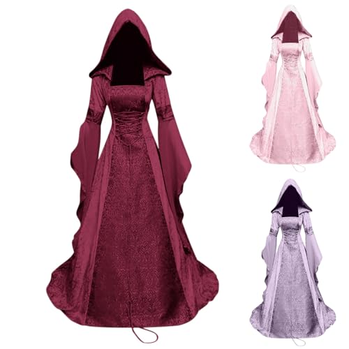 Generisch Korsett Kleid Damen Schwarz, Halloween Kostüm Damen Vampir Kostüme Gothic Graf Kleidung Hexenkleid Trompetenärmel Verkleidung Cosplay Mittelalterkleid Korsagenkleid Generisch Korsett Kleid Damen Schwarz, Halloween Kostüm Damen Vampir Kostüme Gothic Graf Kleidung Hexenkleid Trompetenärmel Verkleidung Cosplay Mittelalterkleid Korsagenkleid von Generisch