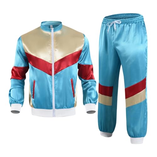 Generisch Kostüm 80er Jahre Netzoberteil Damen Tops Neon Shirt 80s Aerobic Outfit Kleidung Mottoparty Accessoires Green 90s Rock Glitzer Mädchen 92 von Generisch