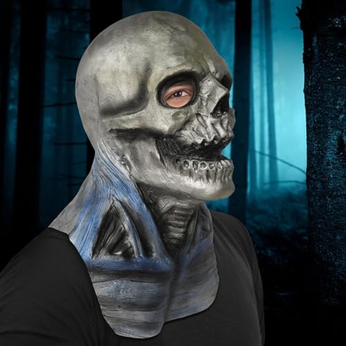 Generisch Kostüm Accessoire Halloween Halloween Pullover Maske Vollkopf (Blue, 44X26CM) von Generisch