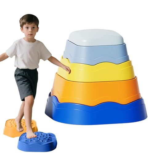Generisch Krabbelsteine Für Kleinkinder, Stepping-Balance-Steine Spieleset, 5-Fach Lernspielzeug Mit Interaktivem Spielset Für Innen & Außen Ab 3 Jahren Generisch Krabbelsteine Für Kleinkinder, Stepping-Balance-Steine Spieleset, 5-Fach Lernspielzeug Mit Interaktivem Spielset Für Innen & Außen Ab 3 Jahren von Generisch