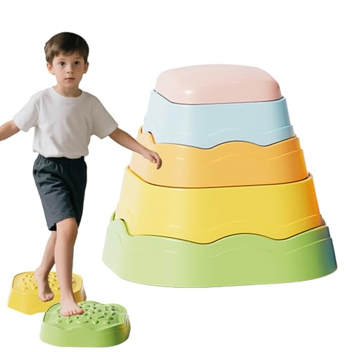 Generisch Krabbelsteine Für Kleinkinder,Balancespielzeug Mit Rutschfesten Trittsteinen - 5-Fach Lernspielzeug Mit Interaktivem Spielset Für Innen & Außen Ab 3 Jahren Generisch Krabbelsteine Für Kleinkinder,Balancespielzeug Mit Rutschfesten Trittsteinen - 5-Fach Lernspielzeug Mit Interaktivem Spielset Für Innen & Außen Ab 3 Jahren von Generisch