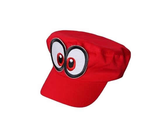 Generisch Kraja Mütze für Spielfiguren, Caps zum Thema Videospiel mit Klettverschluss, um den Buchstaben der Lieblingsfigur einzufügen (Augen zentral) von Generisch