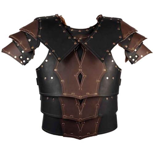 Generisch Krieger Kostüm, Mittelalterlicher Brustschutz Ritter-Leder-Harness-Schulter-Schulterstücke Vintage-Kampf-Brustplatte Generisch Krieger Kostüm, Mittelalterlicher Brustschutz Ritter-Leder-Harness-Schulter-Schulterstücke Vintage-Kampf-Brustplatte von Generisch