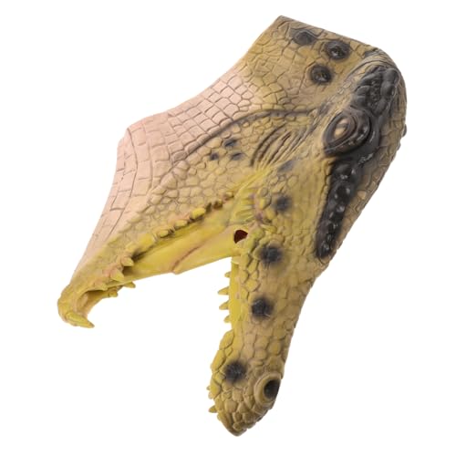 Generisch Krokodilmaske Gruseliges Halloween-kostüm Wildtiermaske Schrei Kostüm Maskerade-Maske-Paar Gruselmasken Für Erwachsene Halloweenkostüm Zombie-Gesichtsmaske Gruseliges Tier Plastik von Generisch