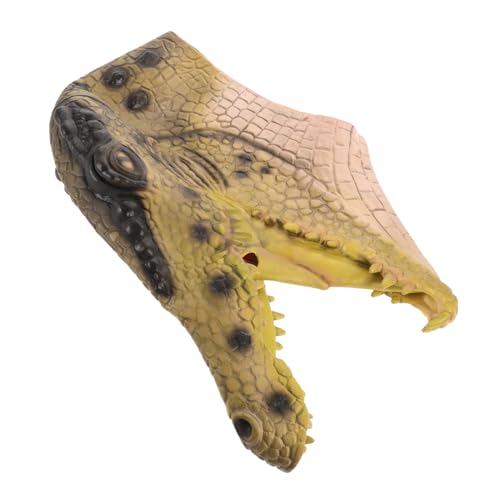 Generisch Krokodilmaske halloween maske Halloween Tiermaske Cosplay-Maske realistische maske Weiche Maske Halloweenkostüm Zombie-Gesichtsmaske Masken für Maskerade Krokodil-Formmaske Plastik von Generisch
