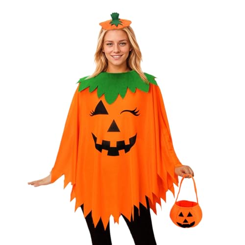 Generisch Kürbis Poncho Damen | Kinderkostüm Kürbis Verkleidung,Leuchtet im Dunkeln Halloween Cosplay Cape Für Bühnenauftritte Konzerte Maskenbälle Generisch Kürbis Poncho Damen | Kinderkostüm Kürbis Verkleidung,Leuchtet im Dunkeln Halloween Cosplay Cape Für Bühnenauftritte Konzerte Maskenbälle von Generisch